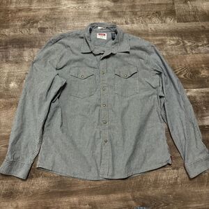 Wrangler Striped Button Front Shirt Size 2XL